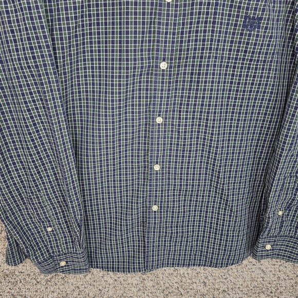 Chaps Shirt Mens XXL 2XL Blue Green Button Down Easy Care Long Sleeve Casual - Picture 5 of 7